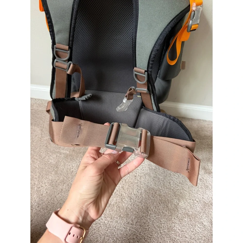 Vintage Vortex Hiking Backpack Internal Frame Green Gray Orange Y2K Gorpcoe